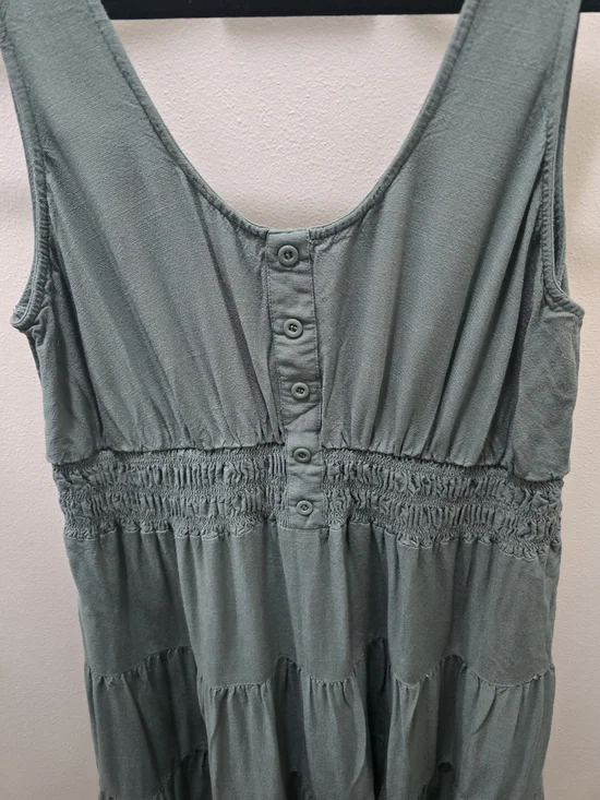 ee:some Sage Green Tiered Mini Dress - Picture 2 of 10